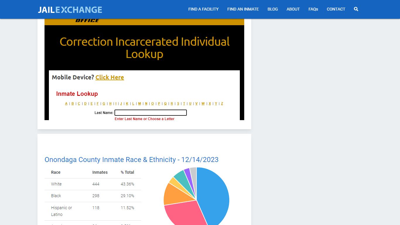Onondaga County Justice Center Inmate Search - Jail Exchange